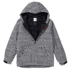 Analog Caldwell Herren-Snowboardjacke Stout White Speed Check Herren -Skigeschäft analog caldwell anorak 17071101 001 02 gross