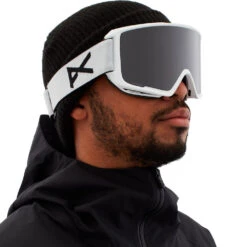 Anon M3 With Spare Snowboard-Brille Mit Zweitscheibe White/PRC Sunny Onyx+PRC Variable Violet Herren -Skigeschäft anon m3 white sun onyx 18565103 100 02 gross