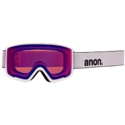Anon M3 With Spare Snowboard-Brille Mit Zweitscheibe White/PRC Sunny Onyx+PRC Variable Violet Herren -Skigeschäft anon m3 white sun onyx 18565103 100 03 gross