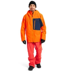 Burton [ak] Gore-Tex Cyclic Schneejacke Clownfish Orange/Dress Blue Herren -Skigeschäft burton ak gore tex cyclic jacket 10002108802 06 gross