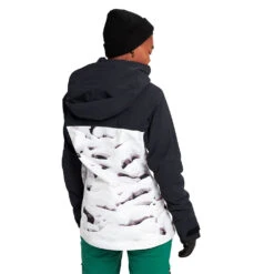 Burton [ak] Gore-Tex Embark Wintersportjacke True Black/Powder Pillows (Pow Pow) Damen -Skigeschäft burton ak gore tex embark jacket 10010108003 03 gross