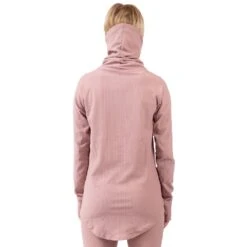 Eivy Icecold Gaiter Rib Langarmshirt Faded Woodrose Damen -Skigeschäft eivy icecold gaiter rib top woodrose 6221190209 6065 03 gross