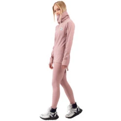 Eivy Icecold Gaiter Rib Langarmshirt Faded Woodrose Damen -Skigeschäft eivy icecold gaiter rib top woodrose 6221190209 6065 04 gross