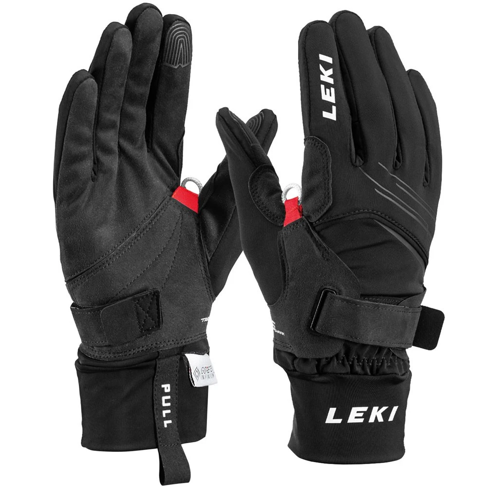 Leki Nordic Course Shark Skihandschuhe Black Herren 3 Leki Nordic Course Shark Skihandschuhe Black Herren