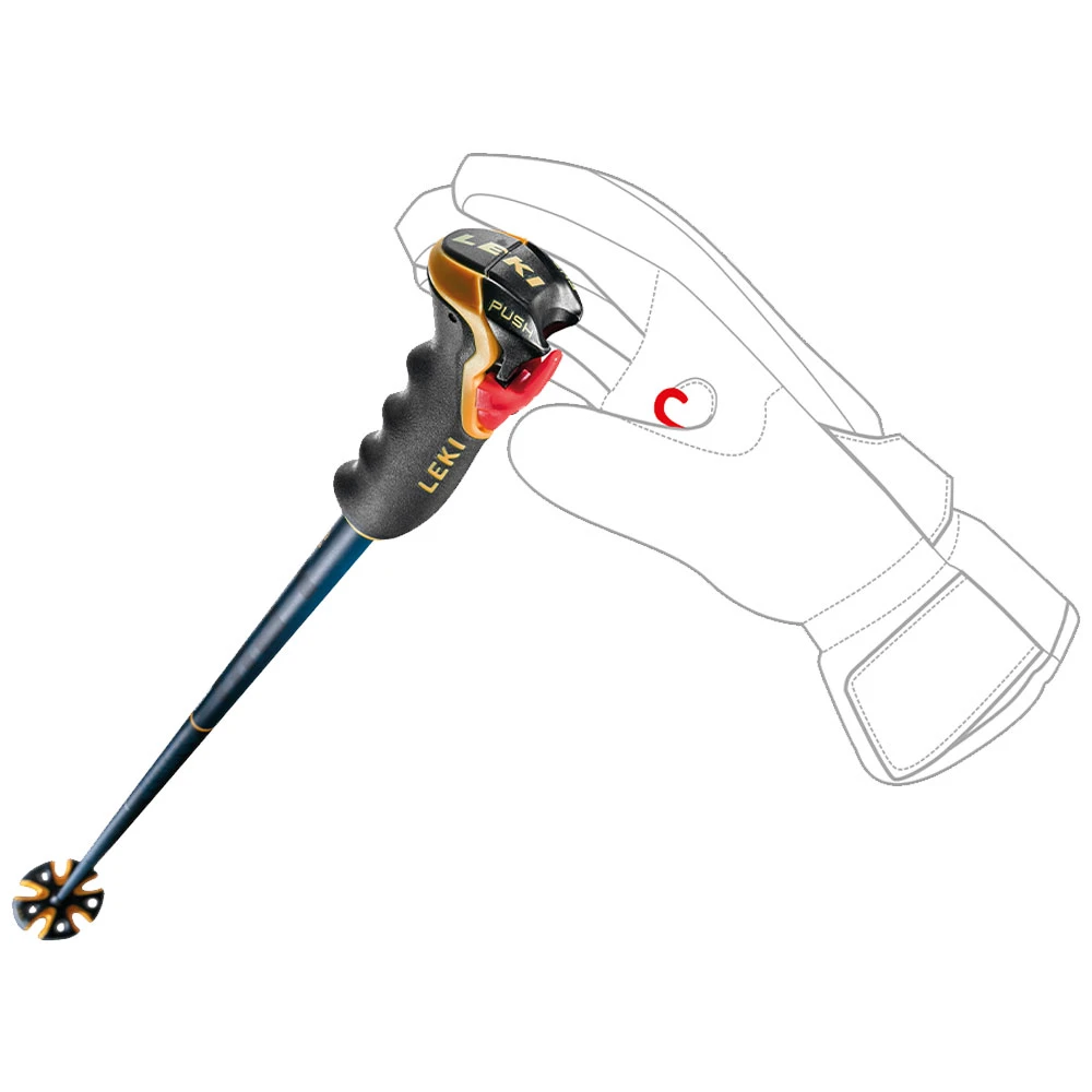 Leki Bold Lite Skistöcke Dark Blue/Blue/Mustard Damen, Herren 5 Leki Bold Lite Skistöcke Dark Blue/Blue/Mustard Damen, Herren – Bild 3