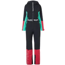 Oakley TNP Cassie Winteranzug Black/Mint Damen -Skigeschäft oakley tnp cassia one piece foa500025 9bm 04 gross