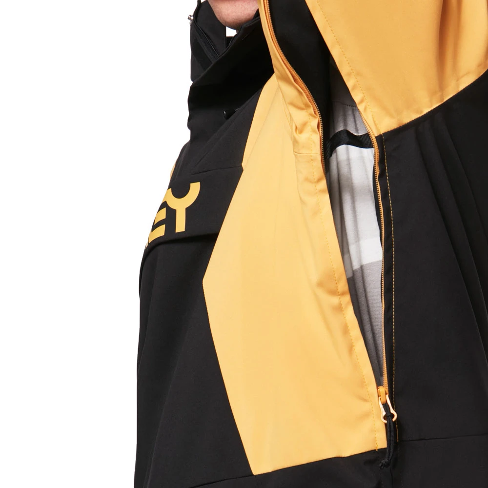 Oakley TNP Insulated Anorak Skiwindbreaker Blackout/Pure Gold Herren 5 Oakley TNP Insulated Anorak Skiwindbreaker Blackout/Pure Gold Herren – Bild 3