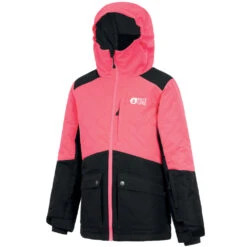 Picture Leeloo Performance-Jacke Neon Pink/Black Kinder -Skigeschäft picture leeloo jacket kvt063 neon pink black 02 grossmuivRZ0CCrKan