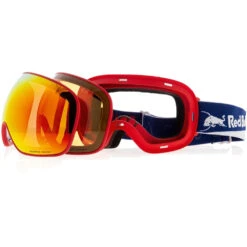 Red Bull SPECT Eyewear Magnetron Skibrille Red/Red Snow-Brown + Cloudy Snow Damen, Herren -Skigeschäft red bull spect eyewear magnetron 021 02 gross