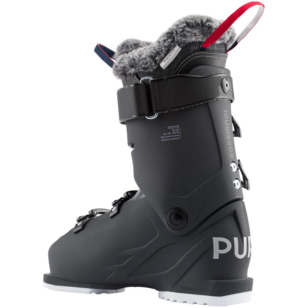 Rossignol Pure Pro 80 Skistiefel Soft Black Damen 4 Rossignol Pure Pro 80 Skistiefel Soft Black Damen – Bild 2