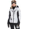 Roxy Jet Ski Snowboardjacke True Black White Birds Damen