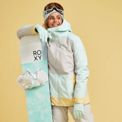 Roxy Ravine Skijacke Grey/Türkis Damen -Skigeschäft roxy ravine jacket erjtj03392 sfv0 06 gross