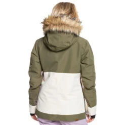 Roxy Shelter Skijacke Burnt Olive Damen 12 Roxy Shelter Skijacke Burnt Olive Damen -Skigeschäft roxy shelter jacket erjtj03327 gpz0 02 gross