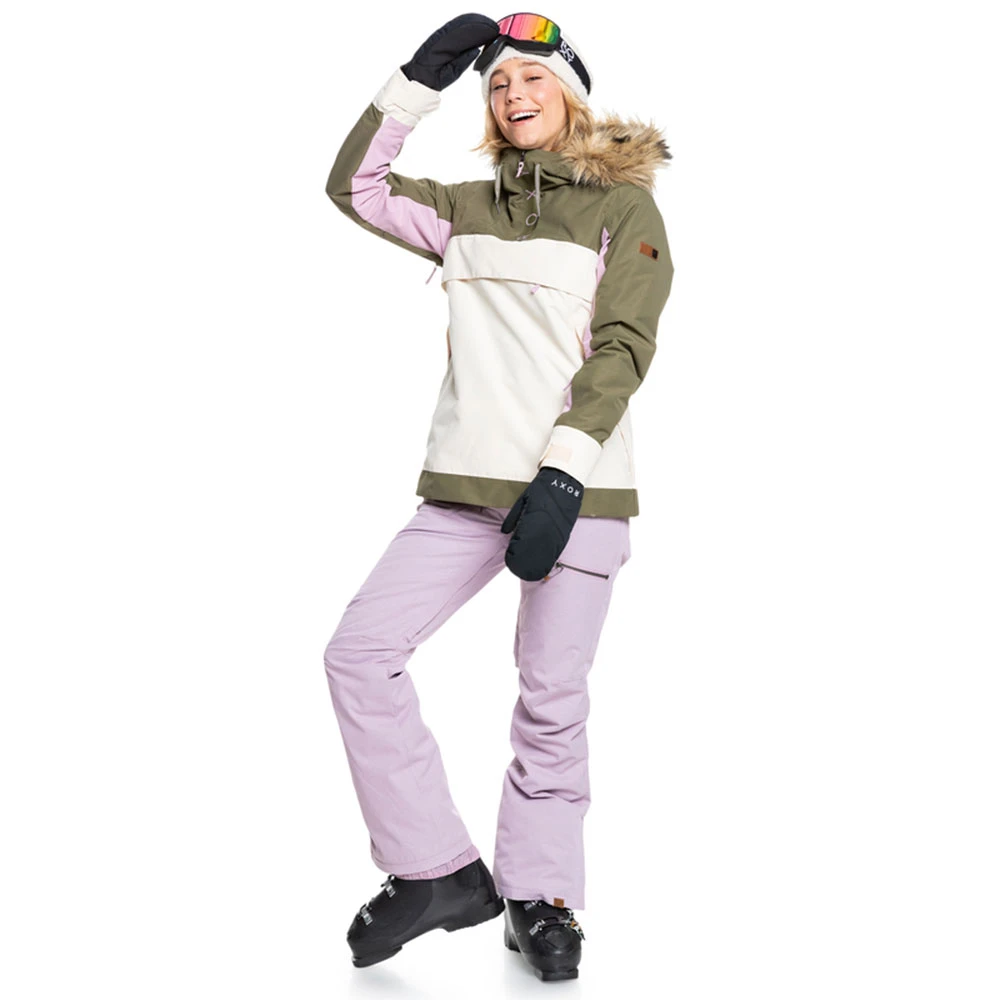 Roxy Shelter Skijacke Burnt Olive Damen 8 Roxy Shelter Skijacke Burnt Olive Damen – Bild 6