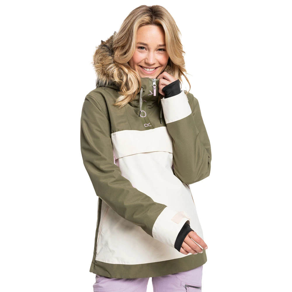 Roxy Shelter Skijacke Burnt Olive Damen 3 Roxy Shelter Skijacke Burnt Olive Damen