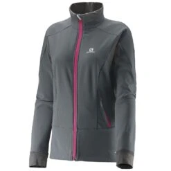 Salomon Momemtum Funktionsjacke Galet Grey Damen