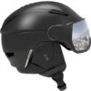 Salomon Pioneer Visor Skihelm Black/Silver Uni Herren 2 Salomon Pioneer Visor Skihelm Black/Silver Uni Herren -Skigeschäft salomon pioneer visor 408356 black gross