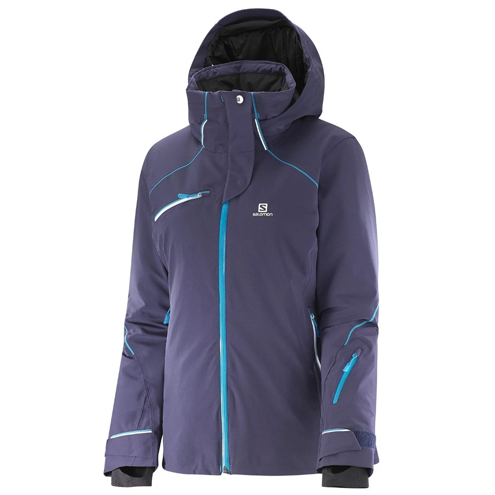 Salomon Speed Skijacke Nightshade Grey Damen 3 Salomon Speed Skijacke Nightshade Grey Damen