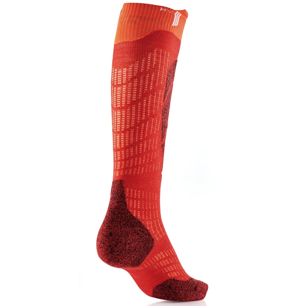 Sidas Ski Merino Junior Skisocken Rot/Orange Kinder – Bild 2