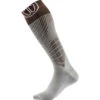 Sidas Sock Ski Merino MV Skisocken Brown/White Damen, Herren