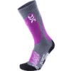 UYN Ski All Mountain Skisocken Medium Grey/Melange/Purple Damen -Skigeschäft uyn ski all mountain socks s100042 g944 gross