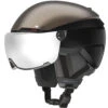 Volant Amid Visor HD Plus Snowboardhelm Mit Visier Champagne/Black Chrome Damen, Herren -Skigeschäft volant amid visor hd plus an5006010 champagne gross