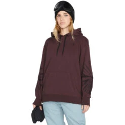 Volcom Costus Kapuzenpullover Black Plum Damen 9 Volcom Costus Kapuzenpullover Black Plum Damen -Skigeschäft volcom costus pullover fleece h4152305 bpm 02 gross