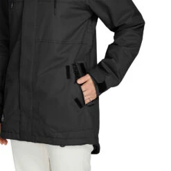 Volcom Fawn Insulated Schneejacke Black Damen -Skigeschäft volcom fawn insulated jacket h0452308 blk 05 gross58wlkippWd9sa