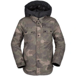 Volcom Neolithic Insulated Snowboardjacke Camouflage Kinder
